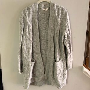 Madewell cable cardigan